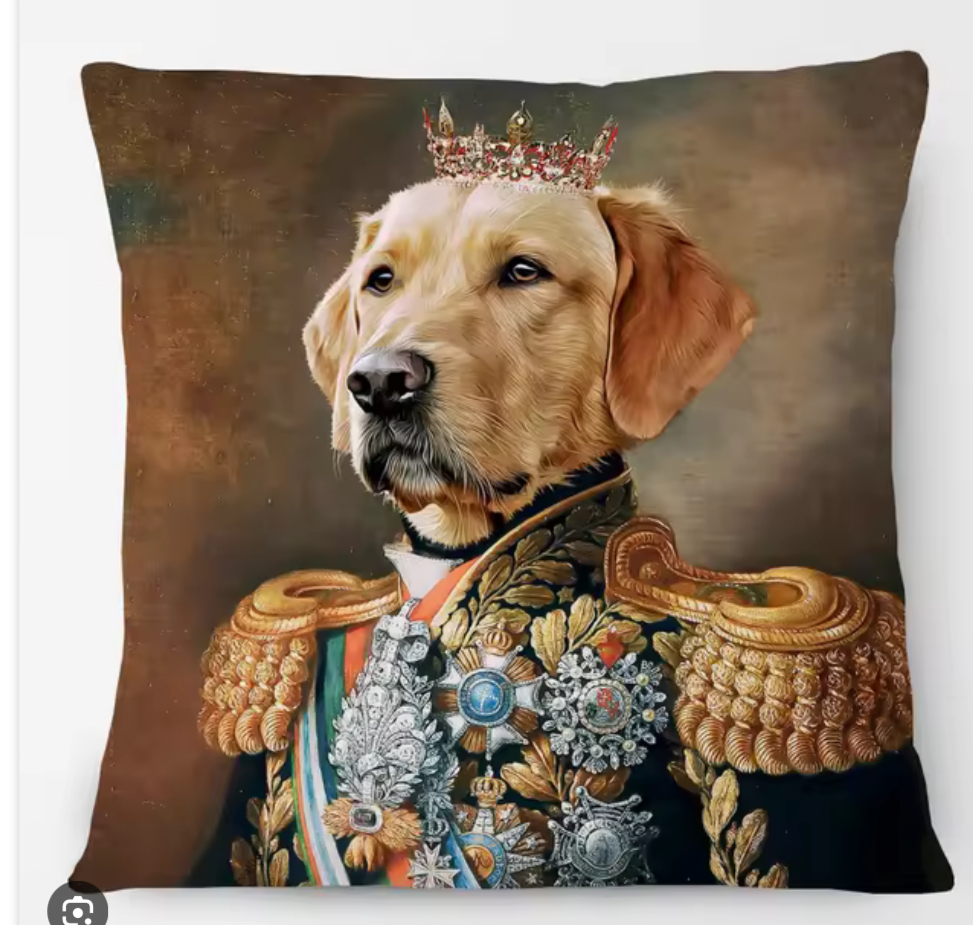 Coussin king golden retriever