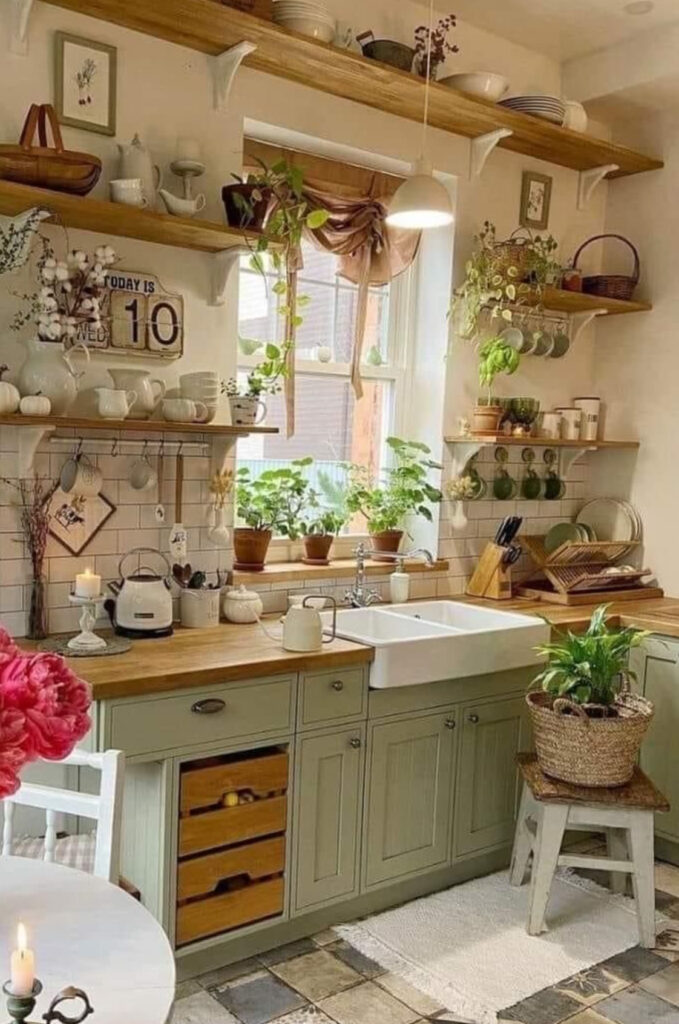 Cuisine dans le style cottage british